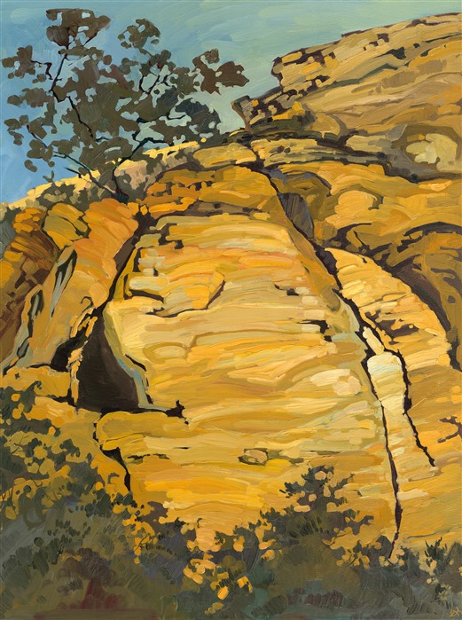 Early painting [2007] of Red Rock Canyon by Erin Hanson