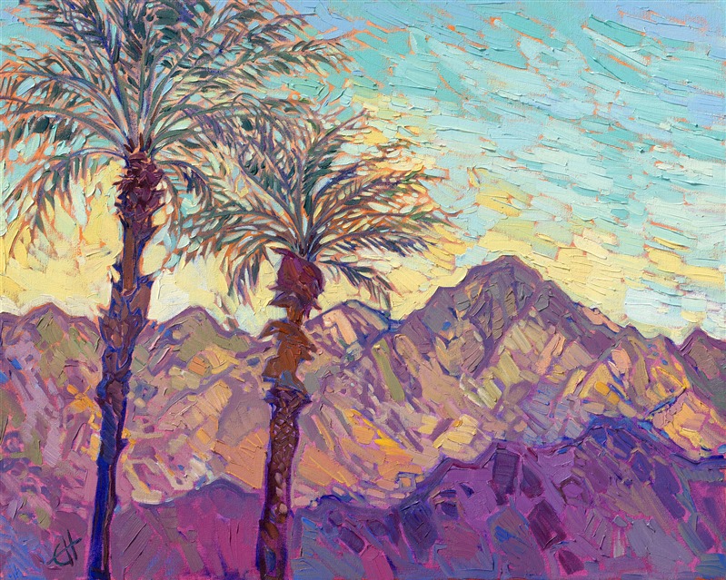 La Quinta Cove painting by local landsape artist Erin Hanson - See original at the La Quinta Art Celebration