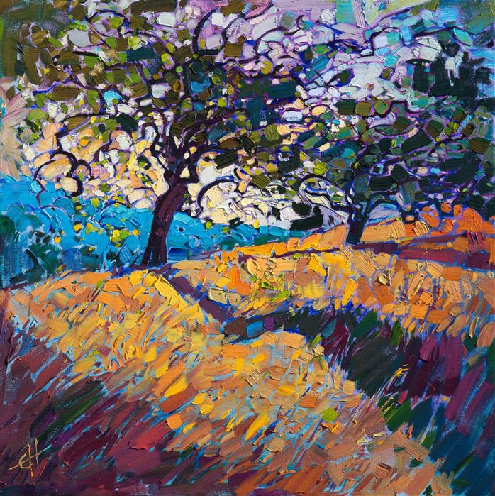 Paso Robles wine country painting by California painter Erin Hanson.