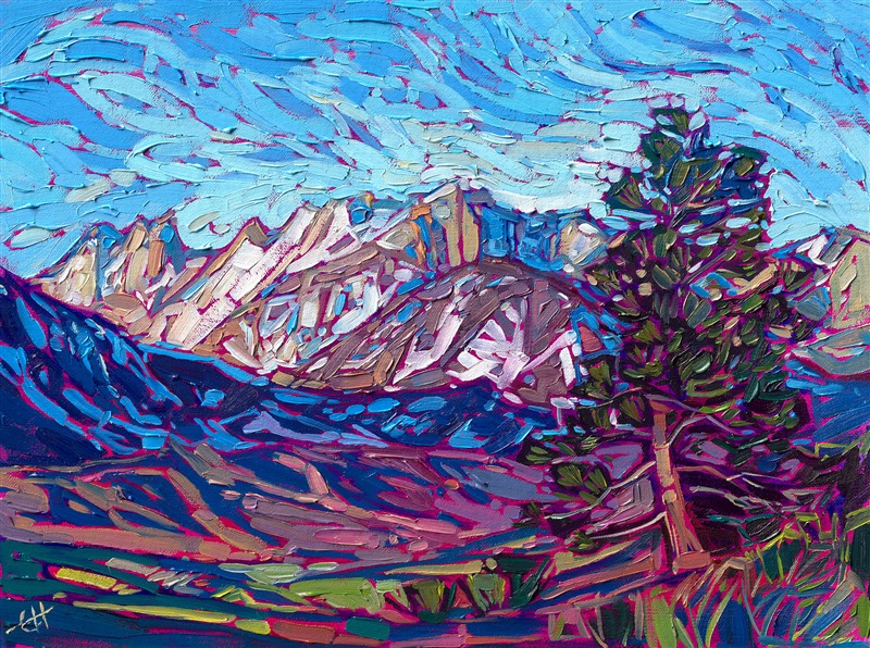 Mammoth Lakes Sierra mountains original oil painting for sale by Erin Hanson