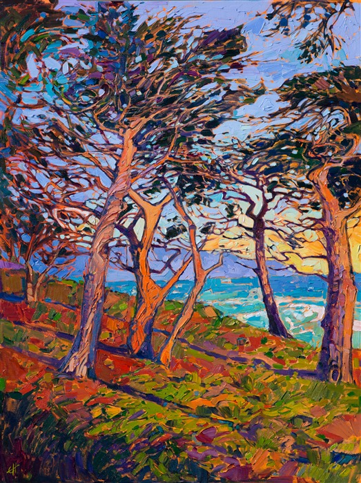 17-mile drive inspirational oil painting for locals