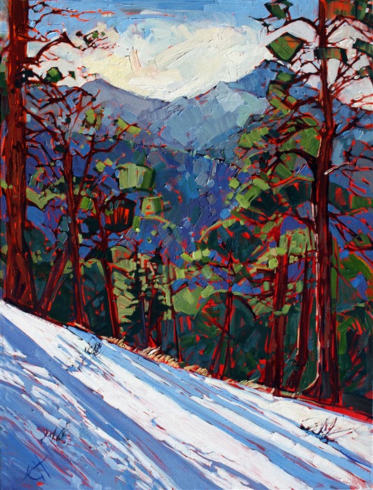 Mount Charleston original oil painting by Erin Hanson