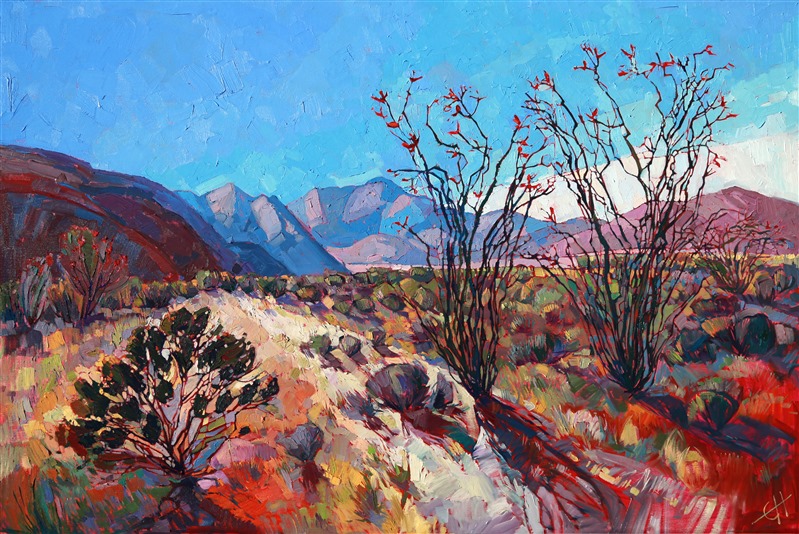 Impressive beauty of the desert communicated in colorful oils by Erin Hanson