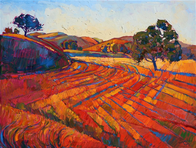 Pastoral Light, original oil painting of Paso Robles, by Erin Hanson