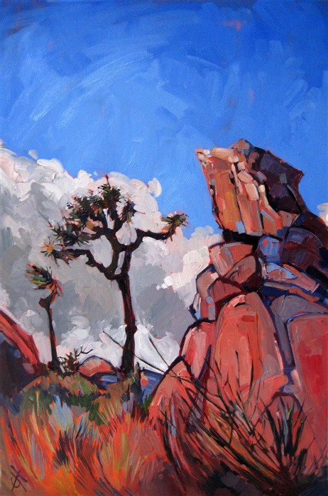 Joshua Tree National Park oil painting by Erin Hanson