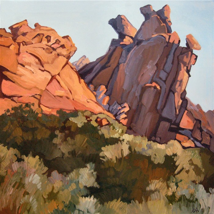 Valley of Fire state park oil painting