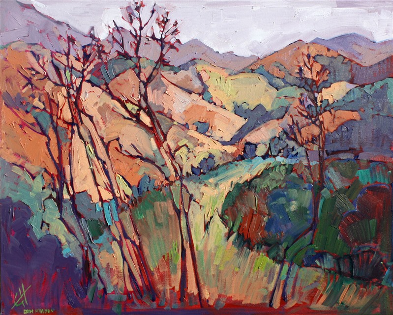 Paso Robles wine country oil painting by Erin Hanson