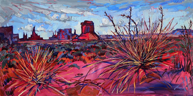 Monument Valley four corners oil painting landscape by Erin Hanson