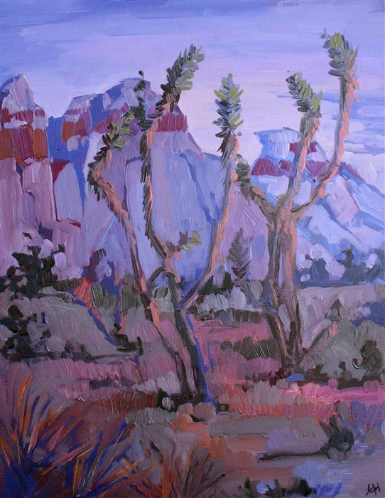 Red Rock Canyon oil painting by Erin Hanson