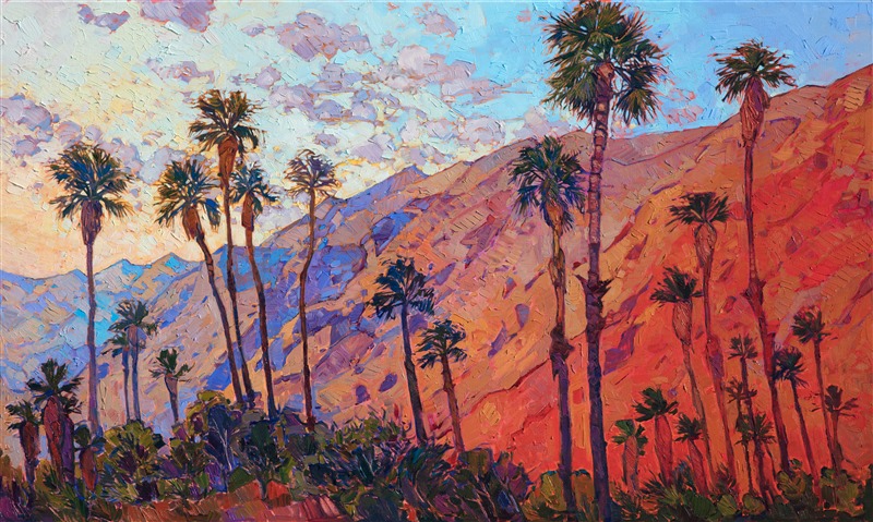 La Quinta Arts Festival poster painting for 2018 by Erin Hanson - Santa Rosa Embrace