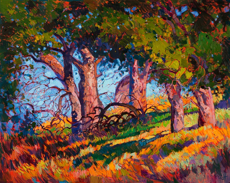 Modern California impressionist painter Erin Hanson paints another collectible work of art.