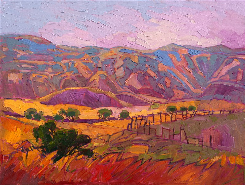 Shades of Summer, original oil painting by impressionist painter Erin Hanson.