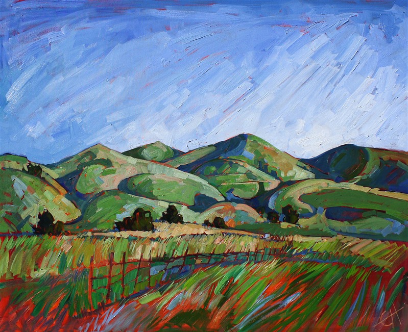 Paso Robles Oil Painting by Erin Hanson