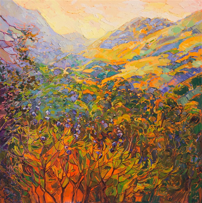 California impressionism oil painting by impasto painter Erin Hanson.