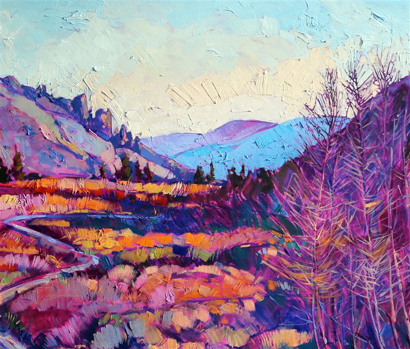 Detail of Sierra Shadow, by Erin Hanson.