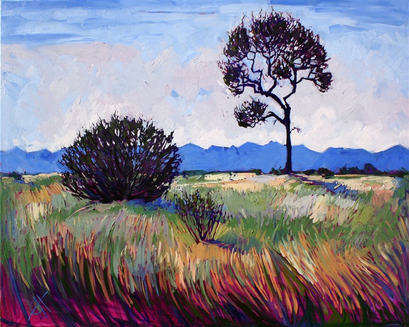 Dramatic California landscape painting of Paso Robles, by Erin Hanson