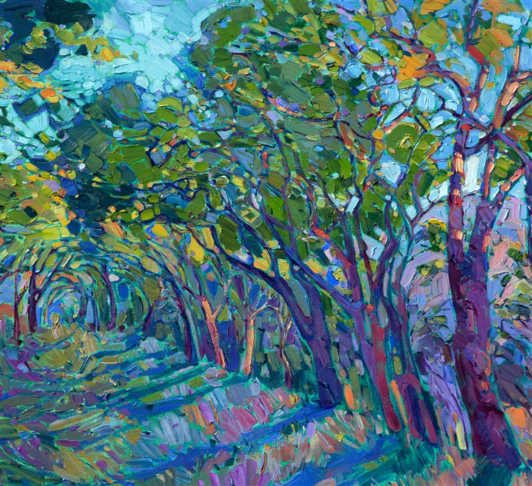 Detail of Summer Path, by Erin Hanson.