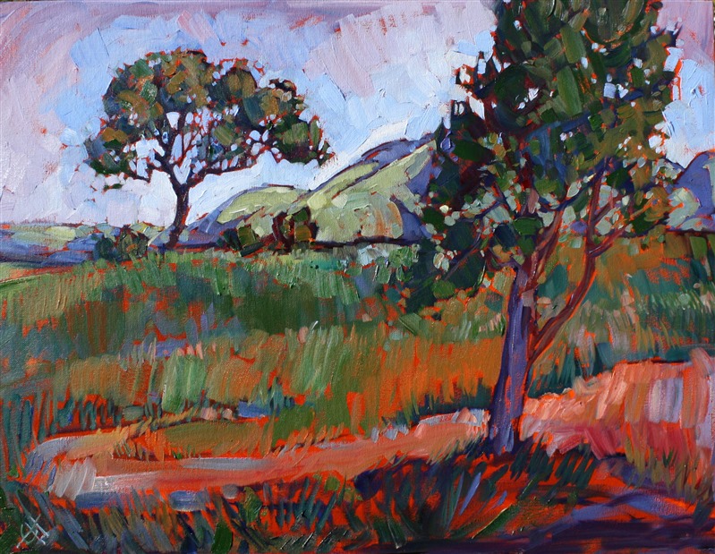 Oaks at Paso, original oil painting by Erin Hanson