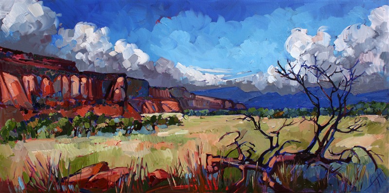 Utah Vista, original oil painting of Canyonlands National Park, by Erin Hanson