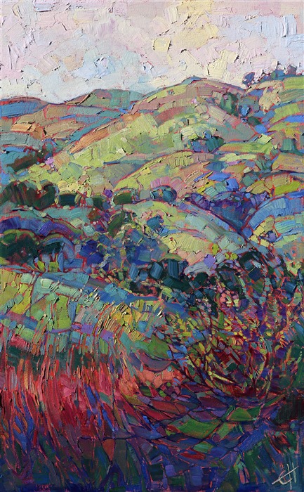 Alla prima oil painting by modern impressionist painter Erin Hanson