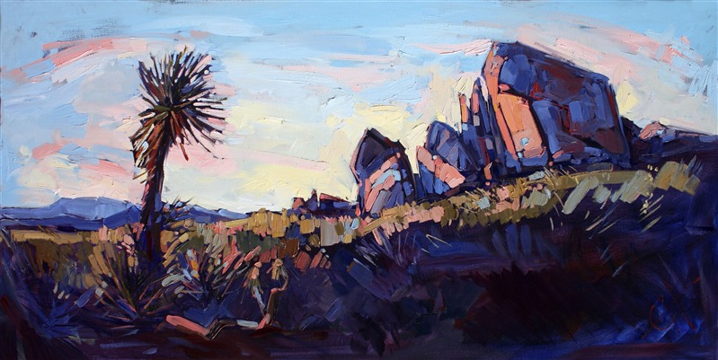 Yucca at Joshua, original artwork by Erin Hanson.