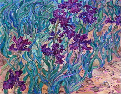 Painting Purple Iris