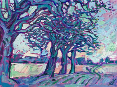 Painting Winter Oaks