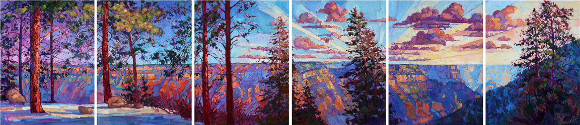 Painting North Rim Hexaptych 