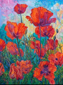 Painting Scarlet Poppies