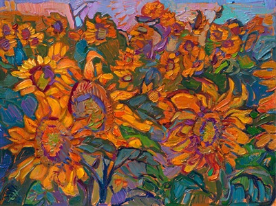 Painting Sunflowers in Petite II