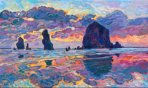 Painting Haystack Rock II