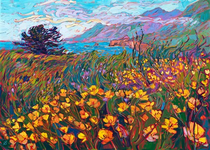 Painting Coastal Poppies III