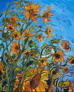 Painting Blooming Sky