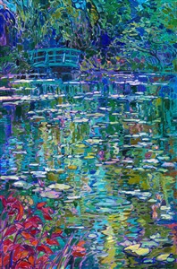 Painting Water Lily Blues