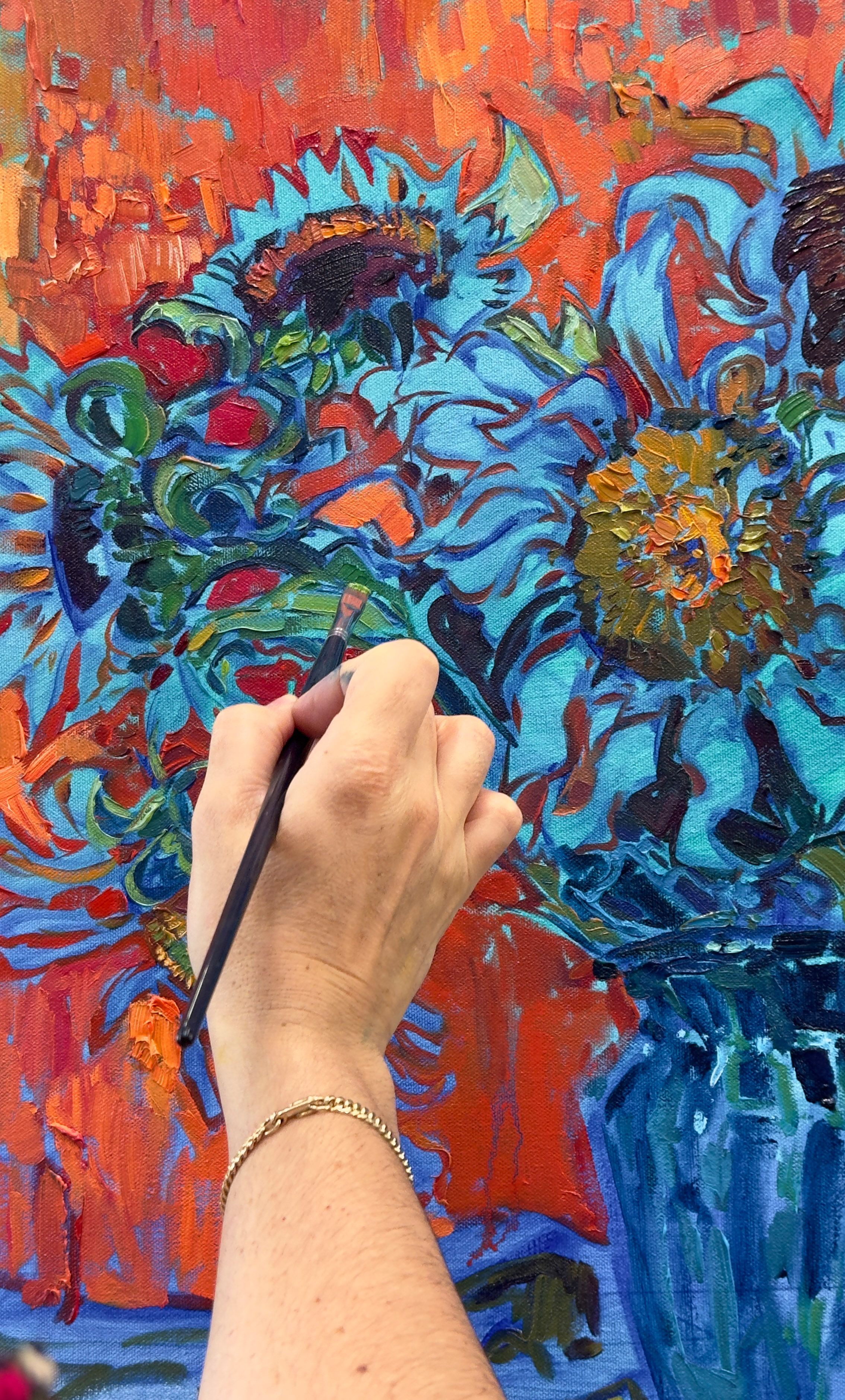 Open Impressionism Erin Hanson created a new style of painting , " Open Impressionism, " which is now taught in art schools and curricula around the world. Her unique blend of classic impressionism with modern plein air techniques has made her one of the most well-known artists of our day. Her landscape paintings are instantly recognizable from their bold colors and loose, expressive brushwork. Erin Hanson has inspired tens of thousands of artists, young and old, to pick up the brush as well. She teaches would-be artists that you can make a living as an artist, and that creating beauty through art is one of the most valued careers out there. Erin's works are loved by millions on social media, and her original oil paintings hang in thousands of homes, brightening people's lives through her vibrant, joyful works.