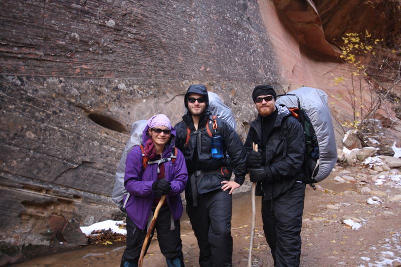 Erin Hanson and her brothers pause for breath