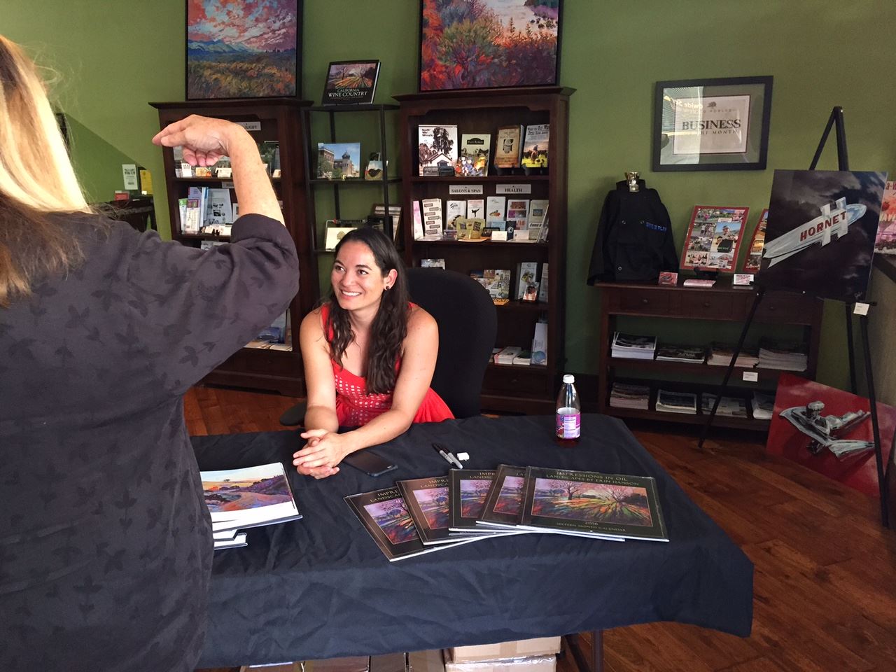 Erin Hanson at a book signing