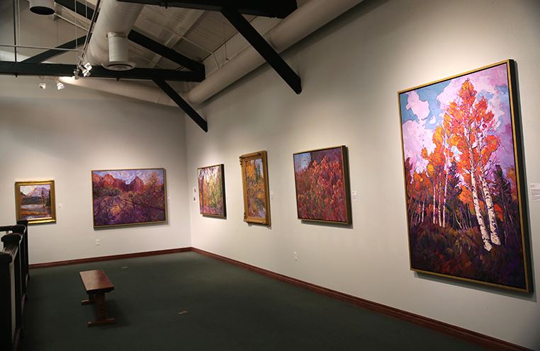 Erin Hansons works on display